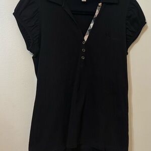 Burberry Black Button Down Shirt